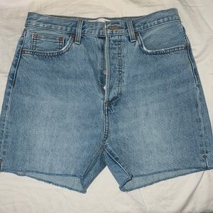 Denim Forum The Yoko Mid Thigh Shorts